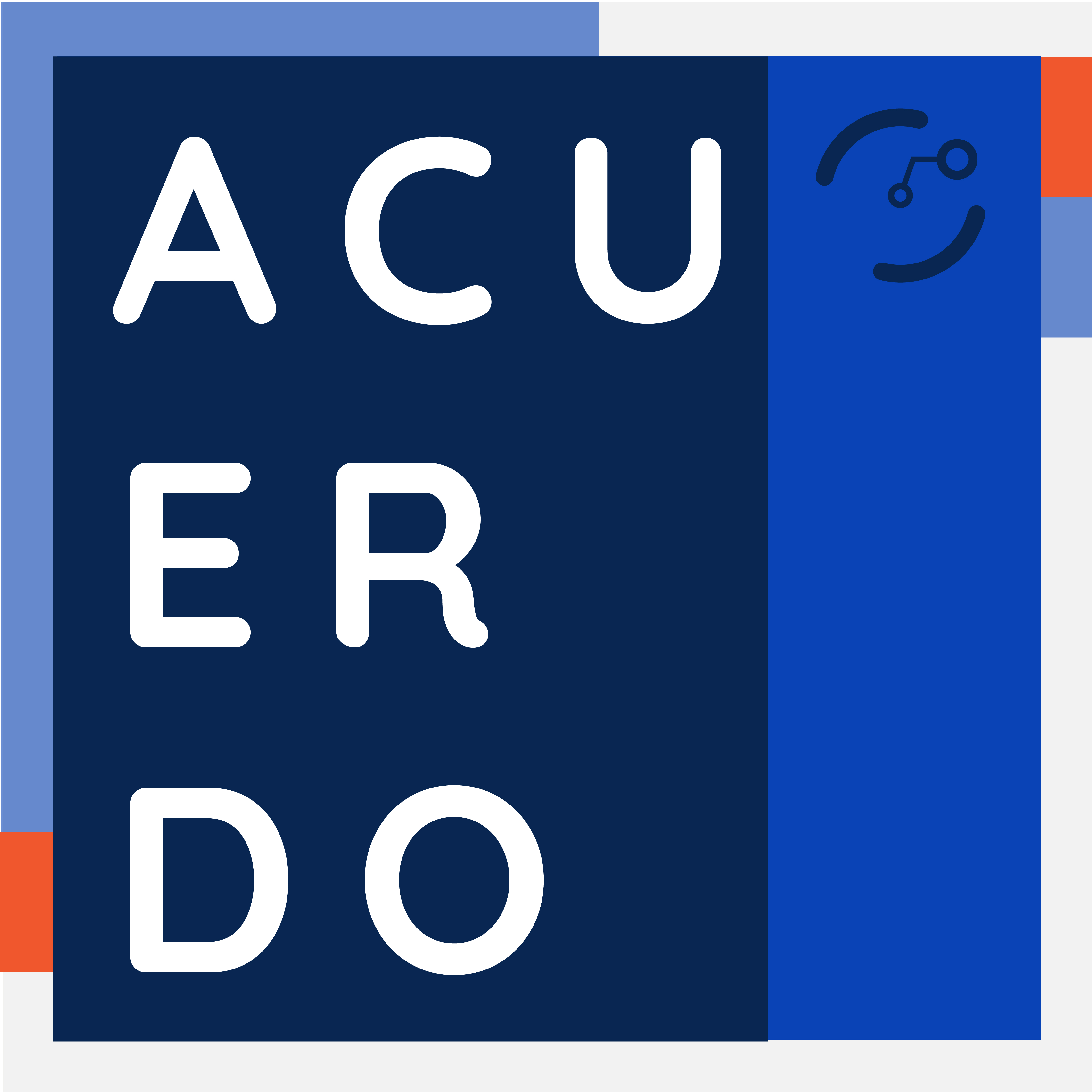 Fondo azul con título alineado a la izquierda con la inscripción: "Acuerdo" en mayúscula sostenida