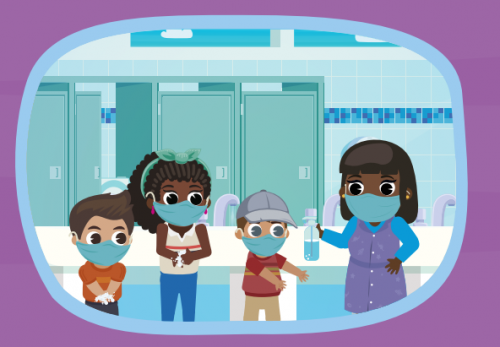 Niños y profe