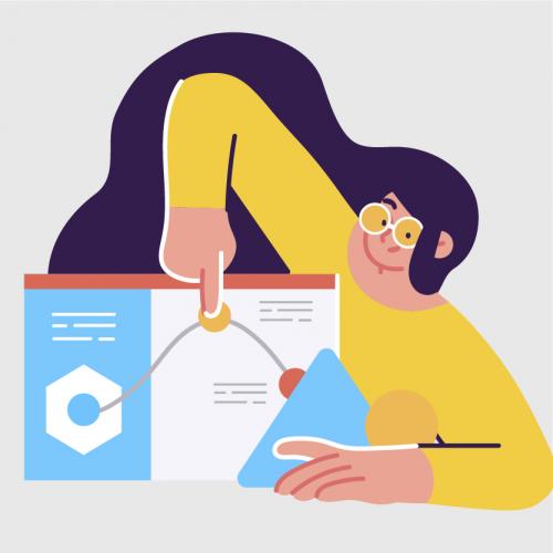 ilustracion de un joven protegiendo su información del PC