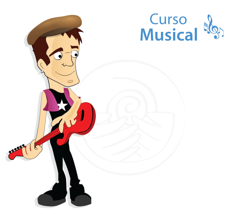 Imagen de una persona con una guitarra en sus manos