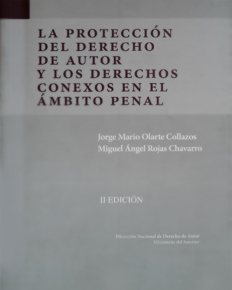 Imagen de la portada de la publicación Protección penal del derecho de autor