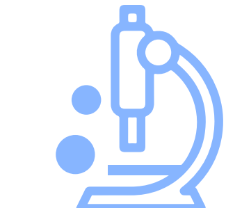 Ícono de instrumento de laboratorio. Microscopio
