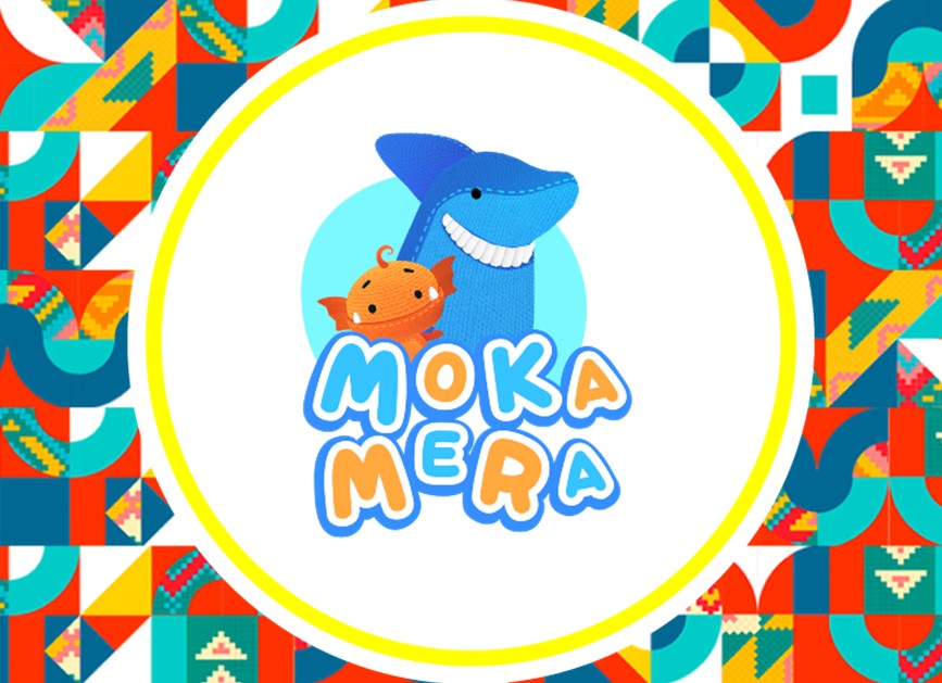 Imagen de la aplicacion de Moka Mora, un tiburon y un pez