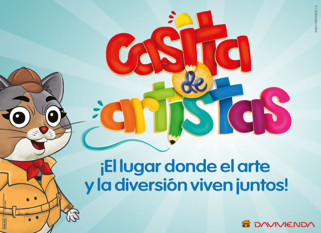 Portada Casita de Artistas, el lugar donde el arte y la diversión viven juntos, gato imagen casita de artistas