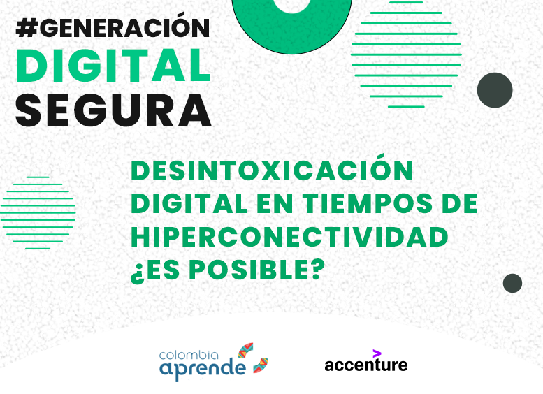 Imagen promocional de la conferencia web liderada por Pablo Jaramillo, ejecutivo de la empresa Accenture. Se usan colores verde, blanco y negro