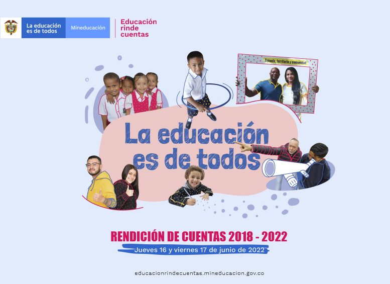 portada Rendición de cuentas 2018-2022 con fotografías de estudiantes