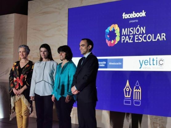 foto de los líderes del programa misión Paz Escolar: Carolina Piñeros, Carolina Hoyos, Fcebook