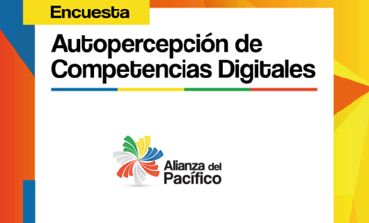 Pieza gráfica Encuesta Autopercepción de Competencias Digitales Logo Alianza del Pacífico