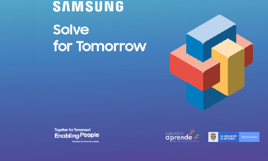 ecard concurso soluciones para el futuro con logos de Samsung y Mineducación