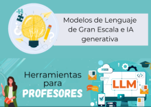 Profesora con icono de idea