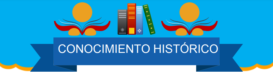 Banner que dice conocimiento histórico y de imagen cuatro libros